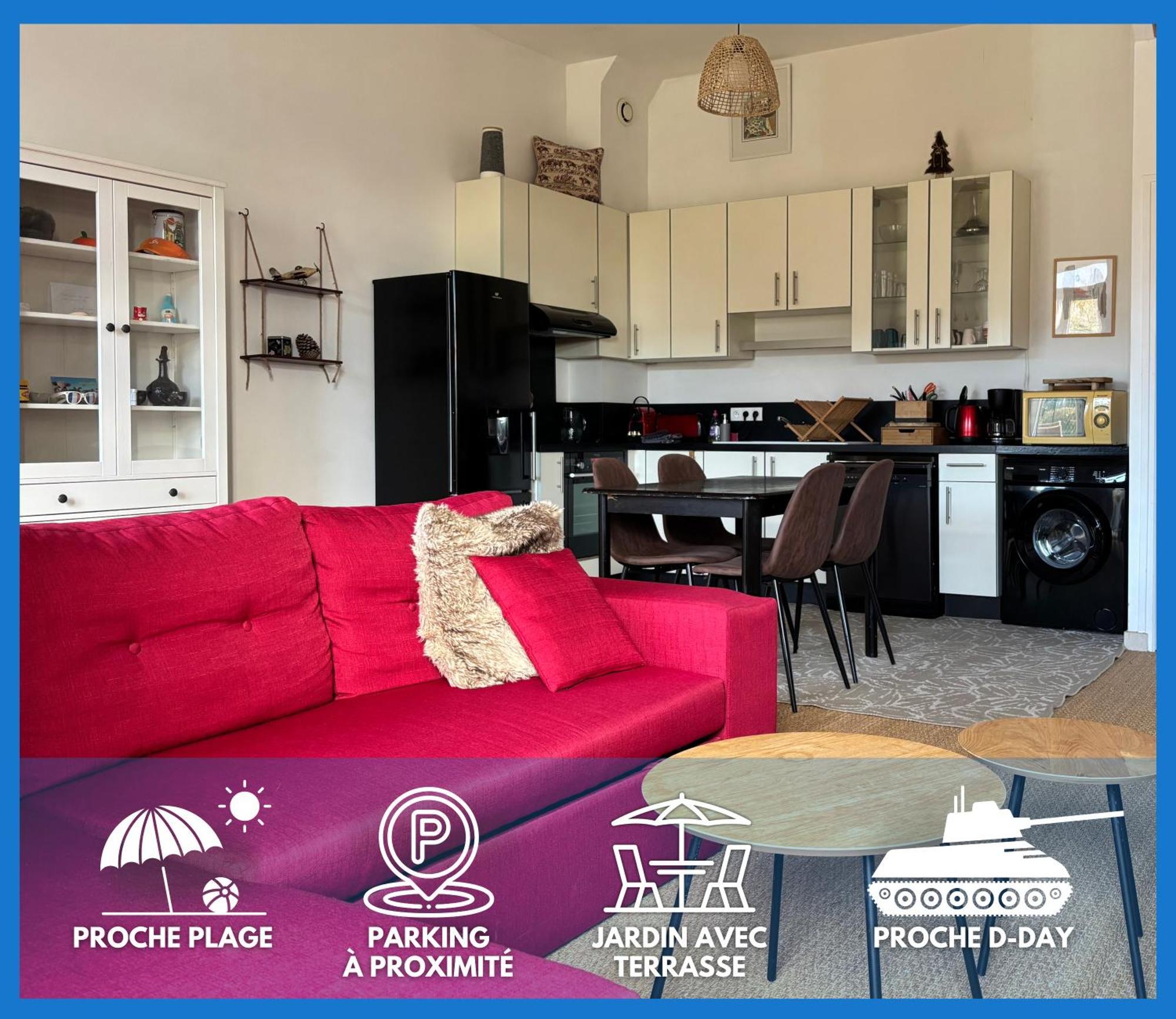Les Douves Duplex 5 Personnes Lumineux Avec Jardin Et Terrasse Amenagee , Vue Sur Chateau A 5Mn De La Mer, Proche Omaha Beach Et Bayeux Commes 外观 照片